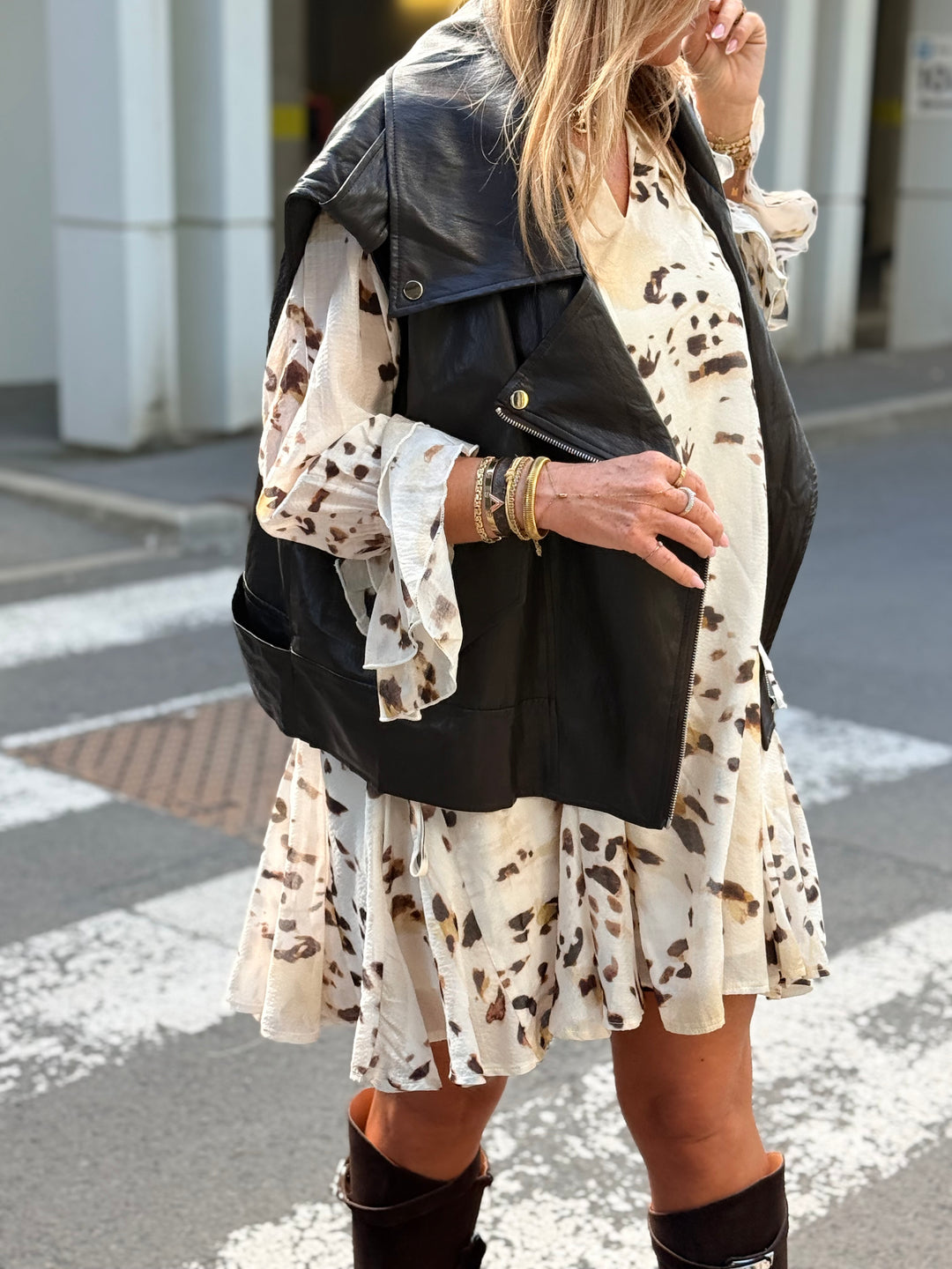 Robe volant imprimée 6280