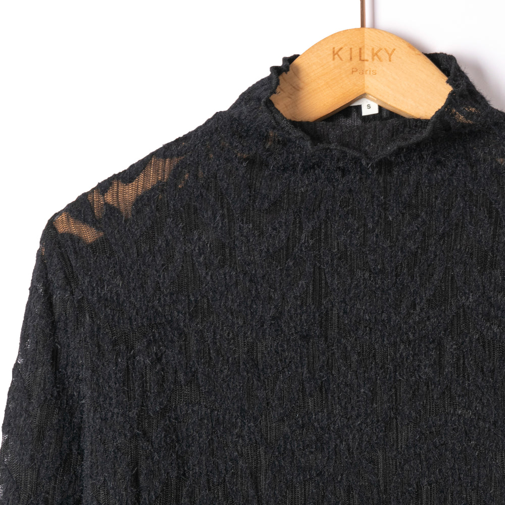 Top dentelle Noir JP3533