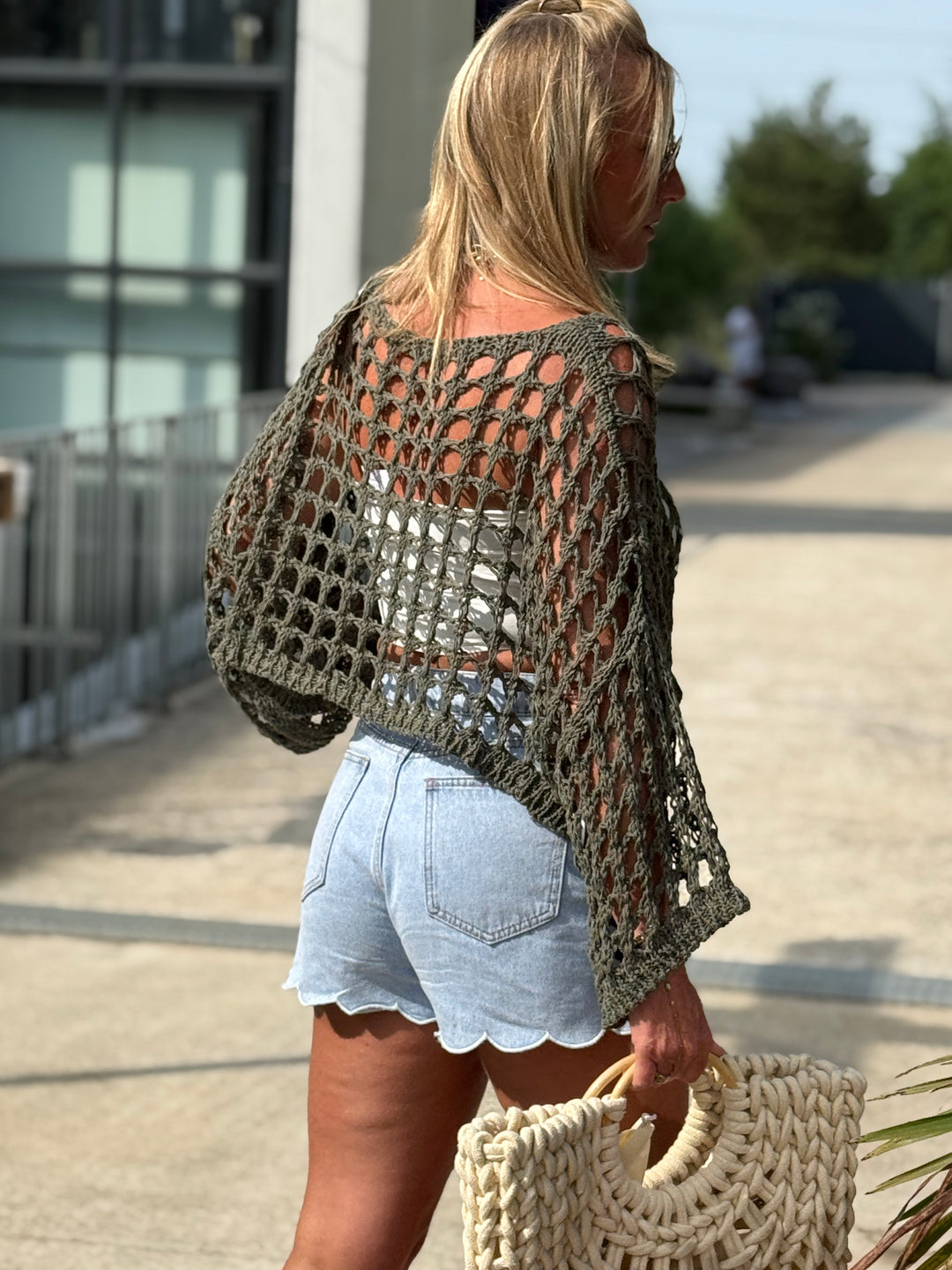 Pull crochet étoile or 2129
