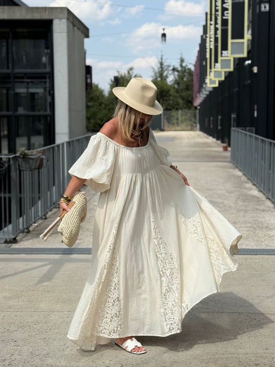 Robe nude dentelle NINA S/S26