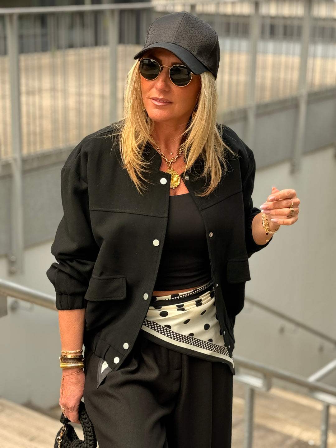 Veste bomber Noir 8498