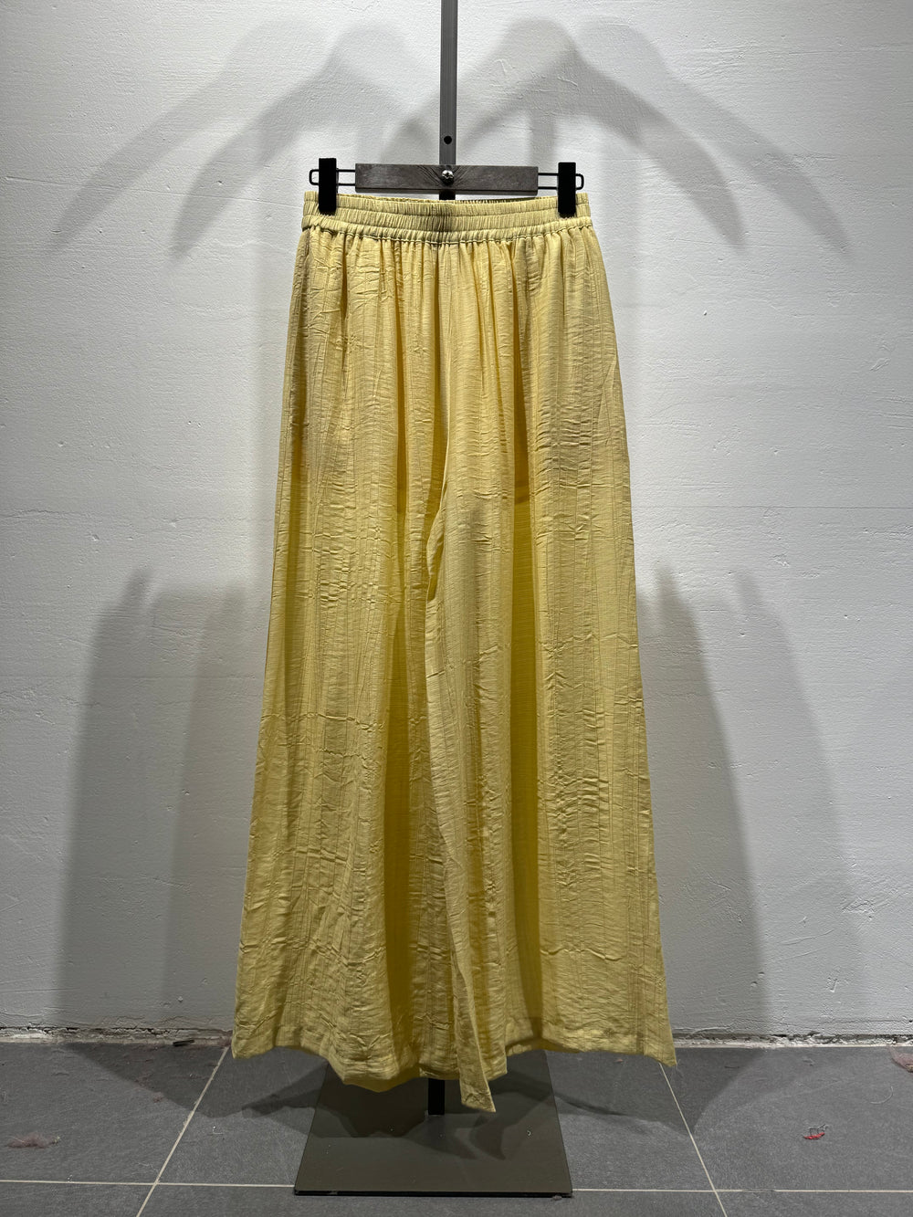 Pantalon fluide jaune 8491