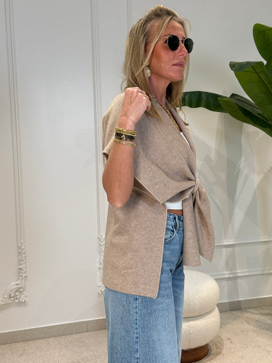 Gilet pocho croisée