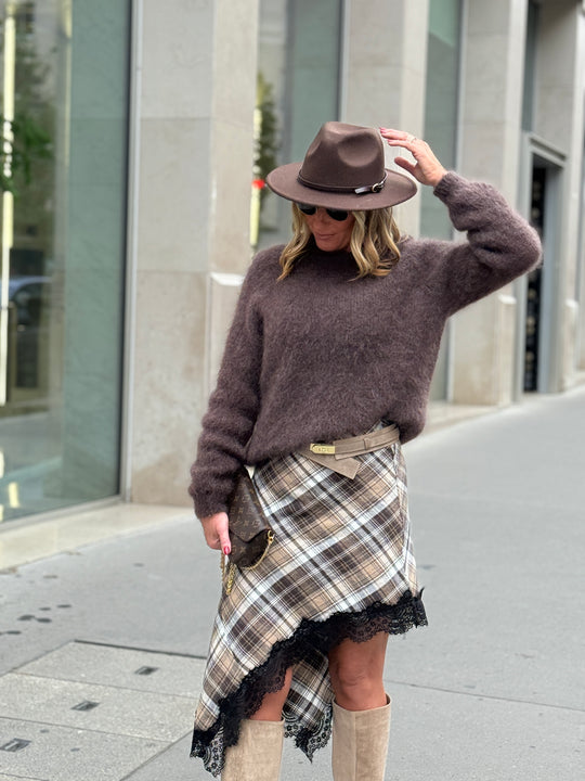 Pull maille choco manches longues