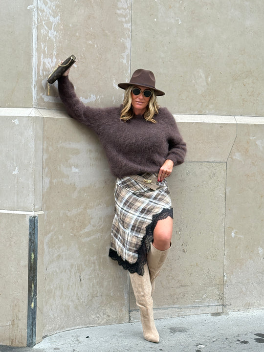 Pull maille choco manches longues