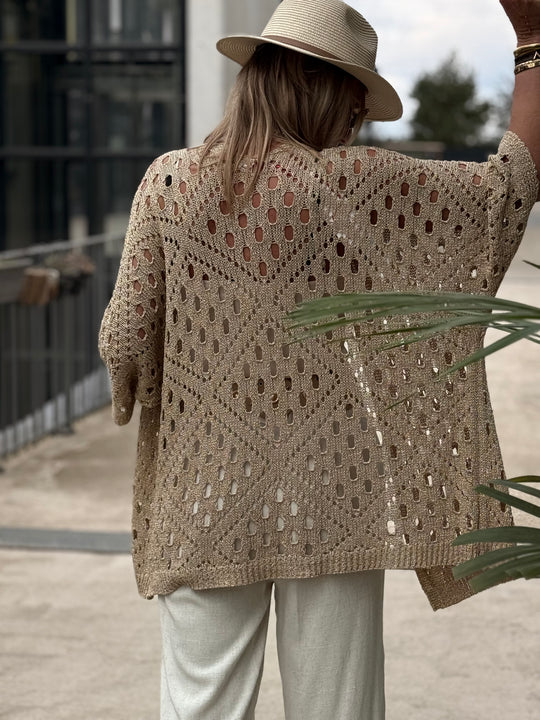 Kimono crochet dore