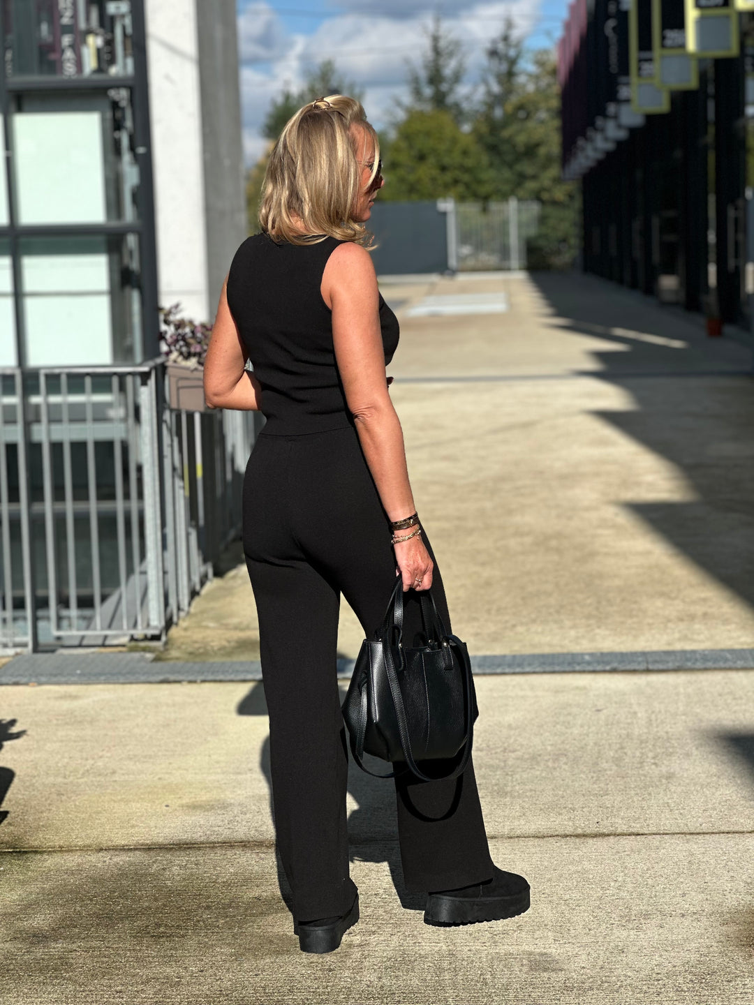 Ensemble boléro + pantalon noir /LE