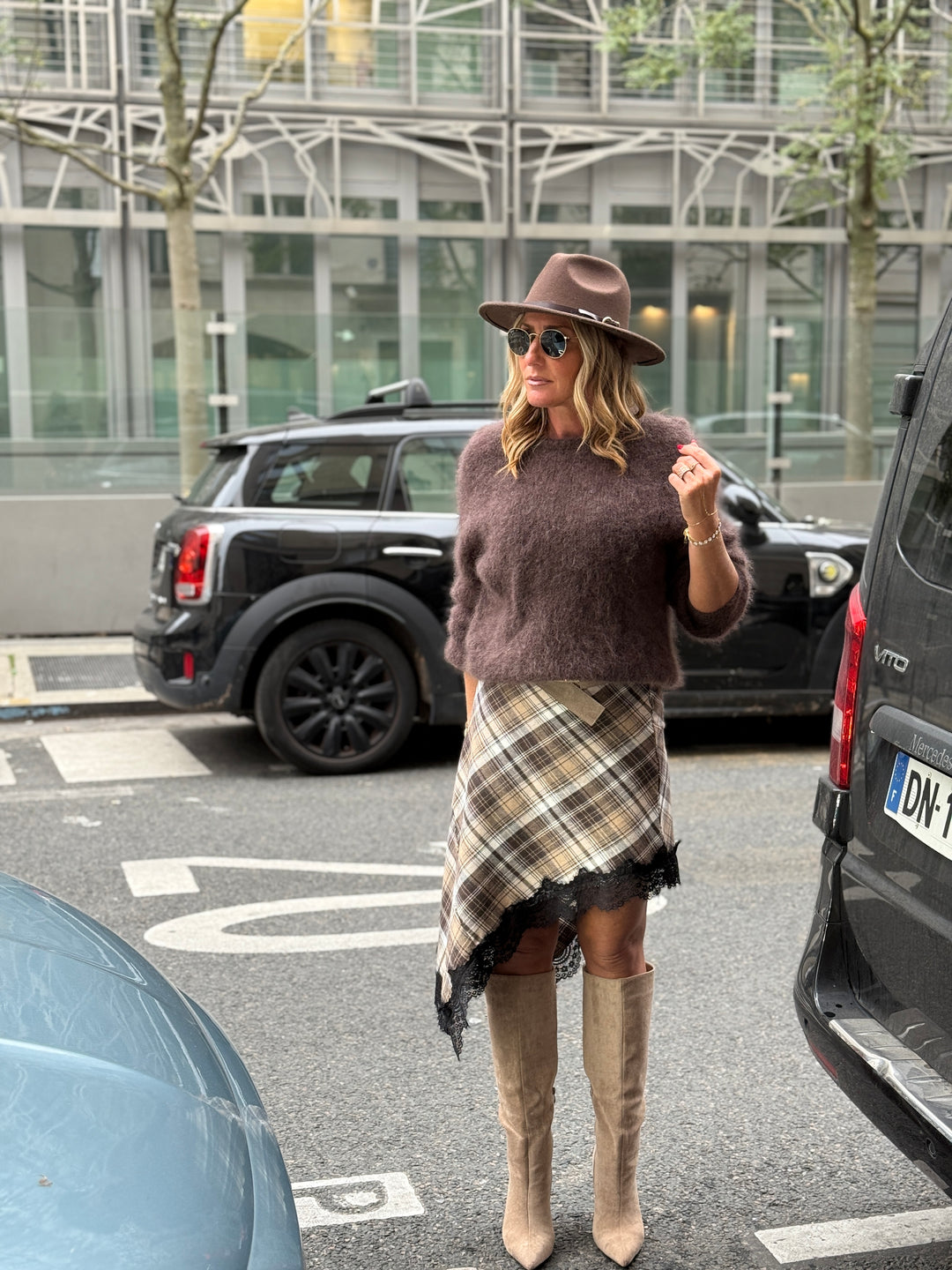 Pull maille choco manches longues