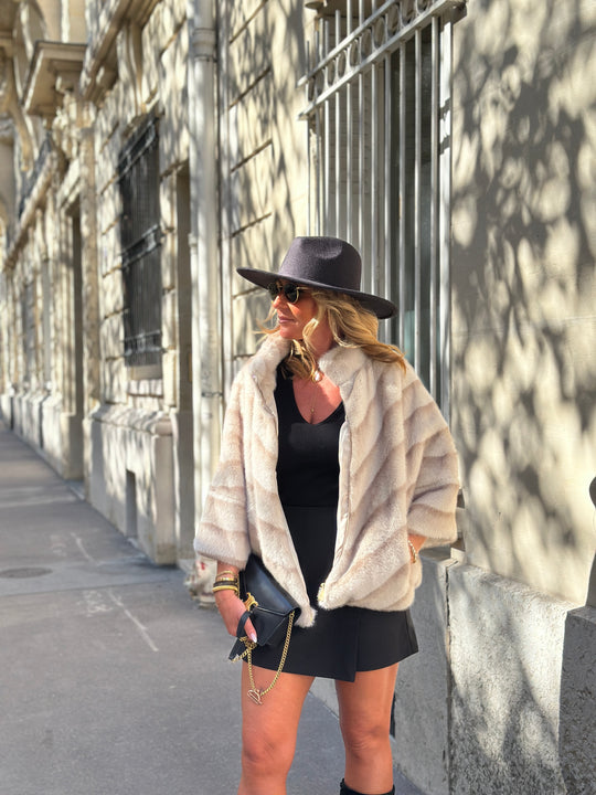 Veste fourrure dégradée 40977