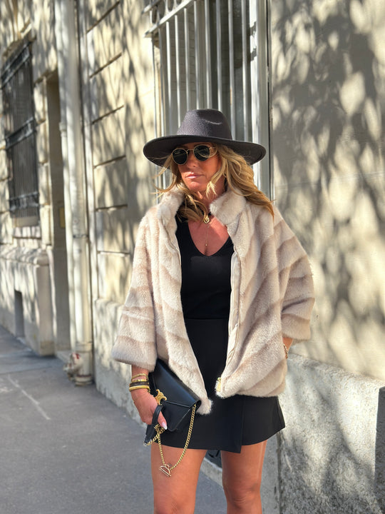 Veste fourrure dégradée 40977