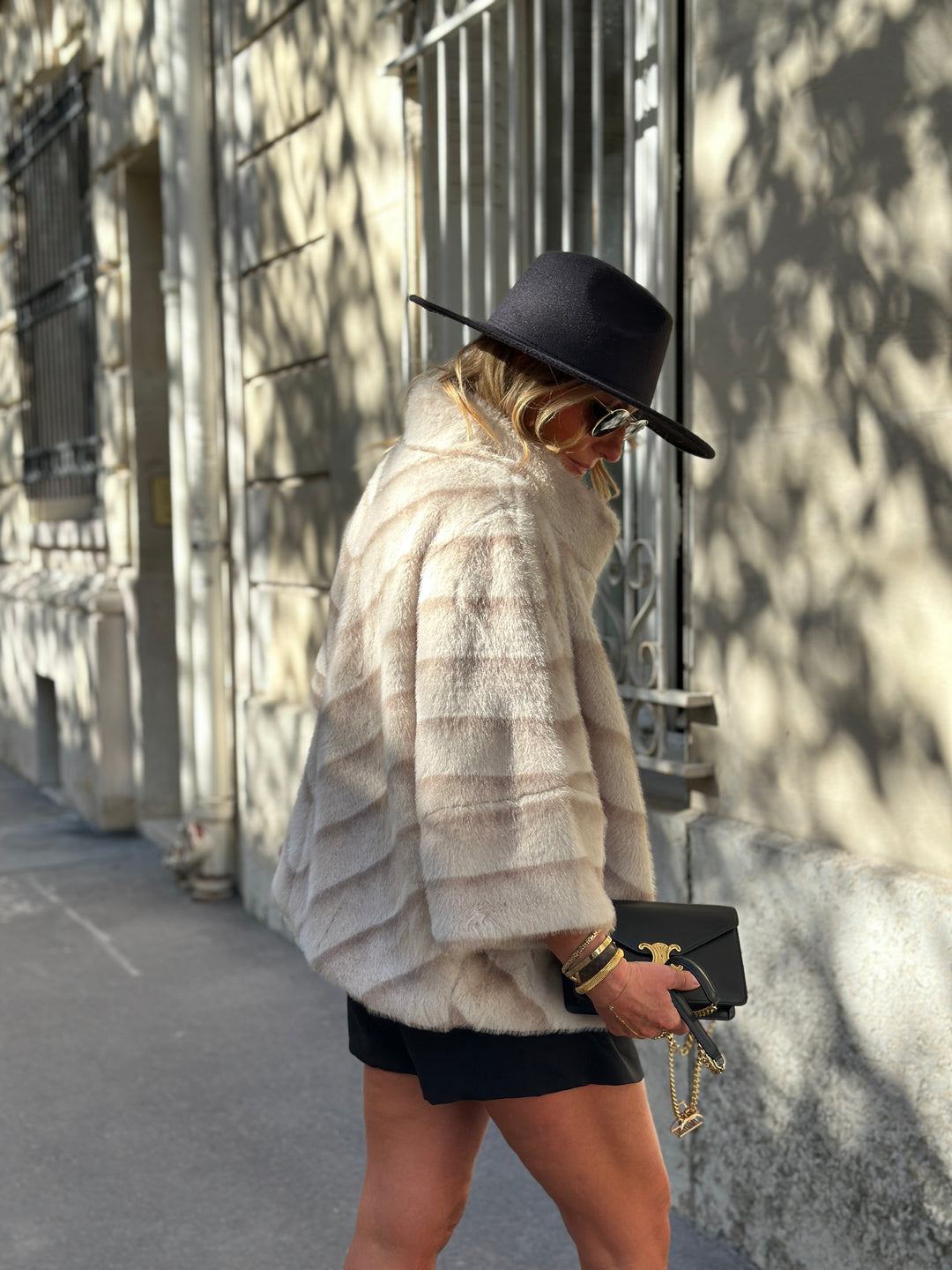 Veste fourrure dégradée 40977