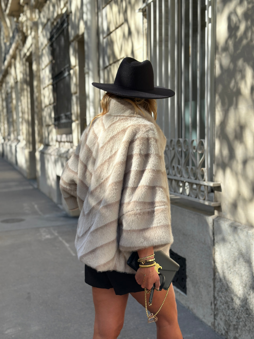 Veste fourrure dégradée 40977