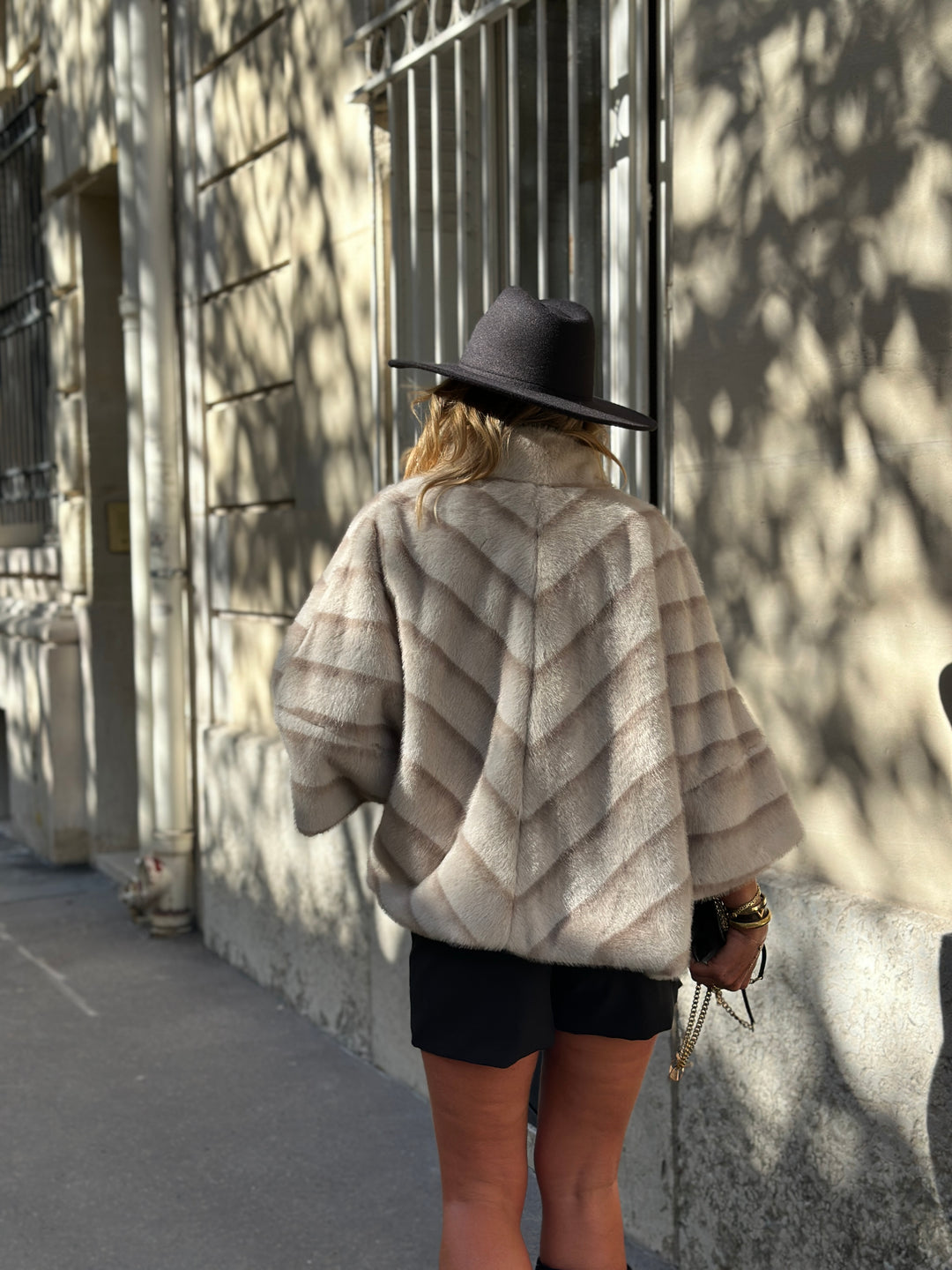 Veste fourrure dégradée 40977
