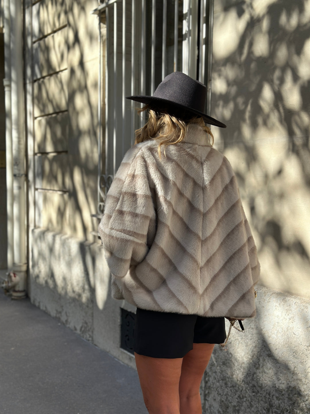 Veste fourrure dégradée 40977