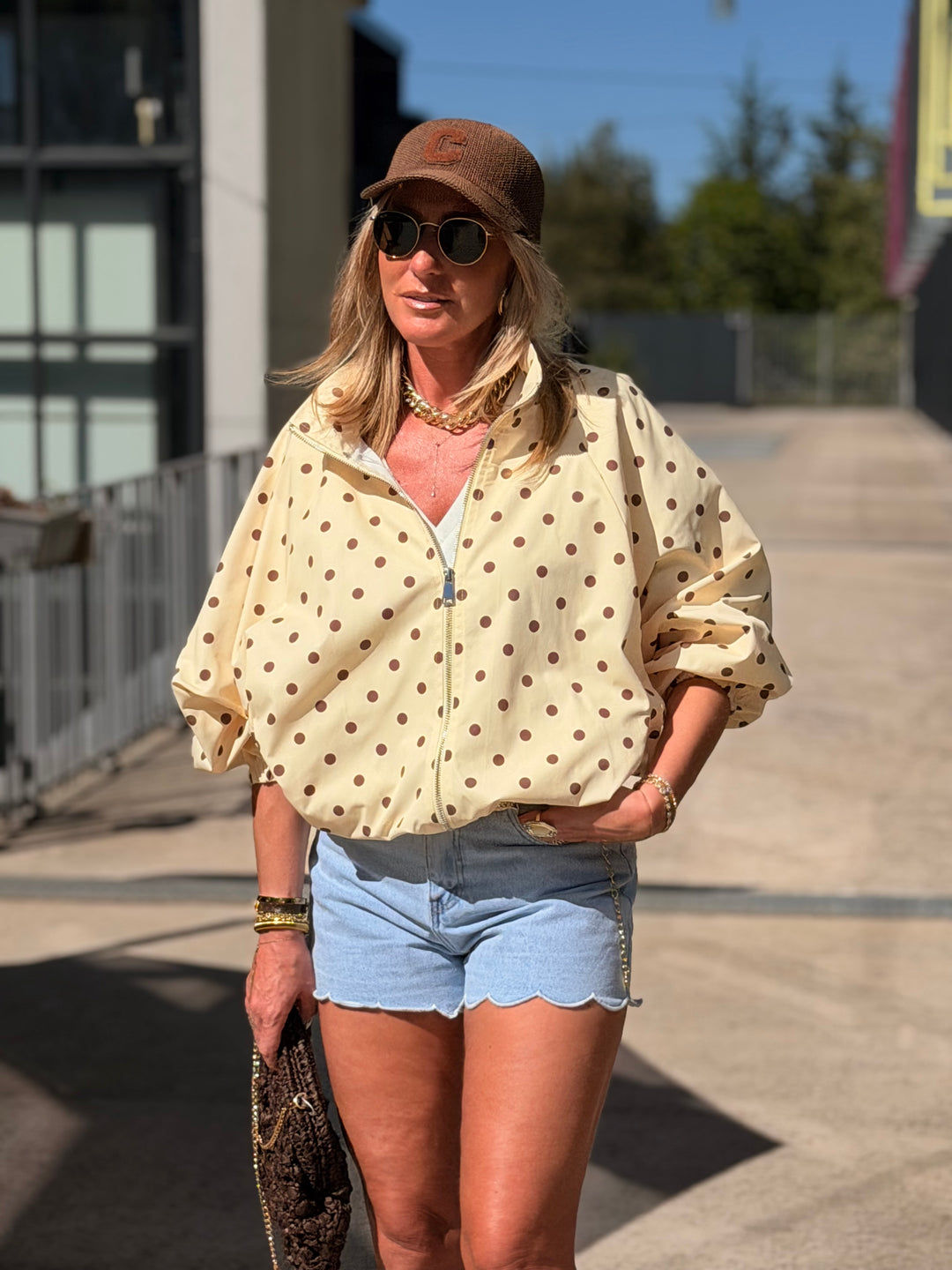 Bomber à pois