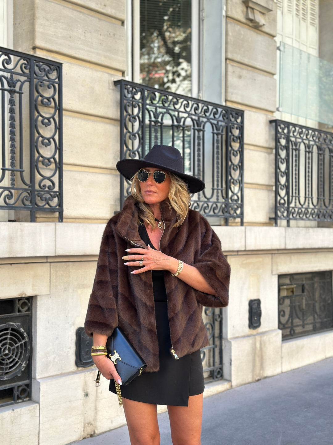 Veste fourrure dégradée 40977