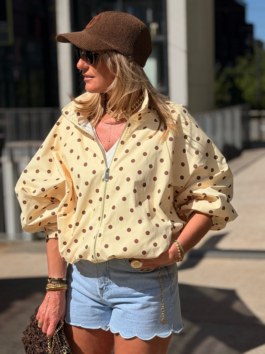 Bomber à pois