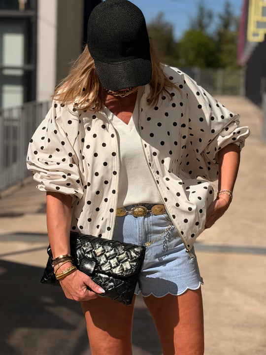 Bomber à pois
