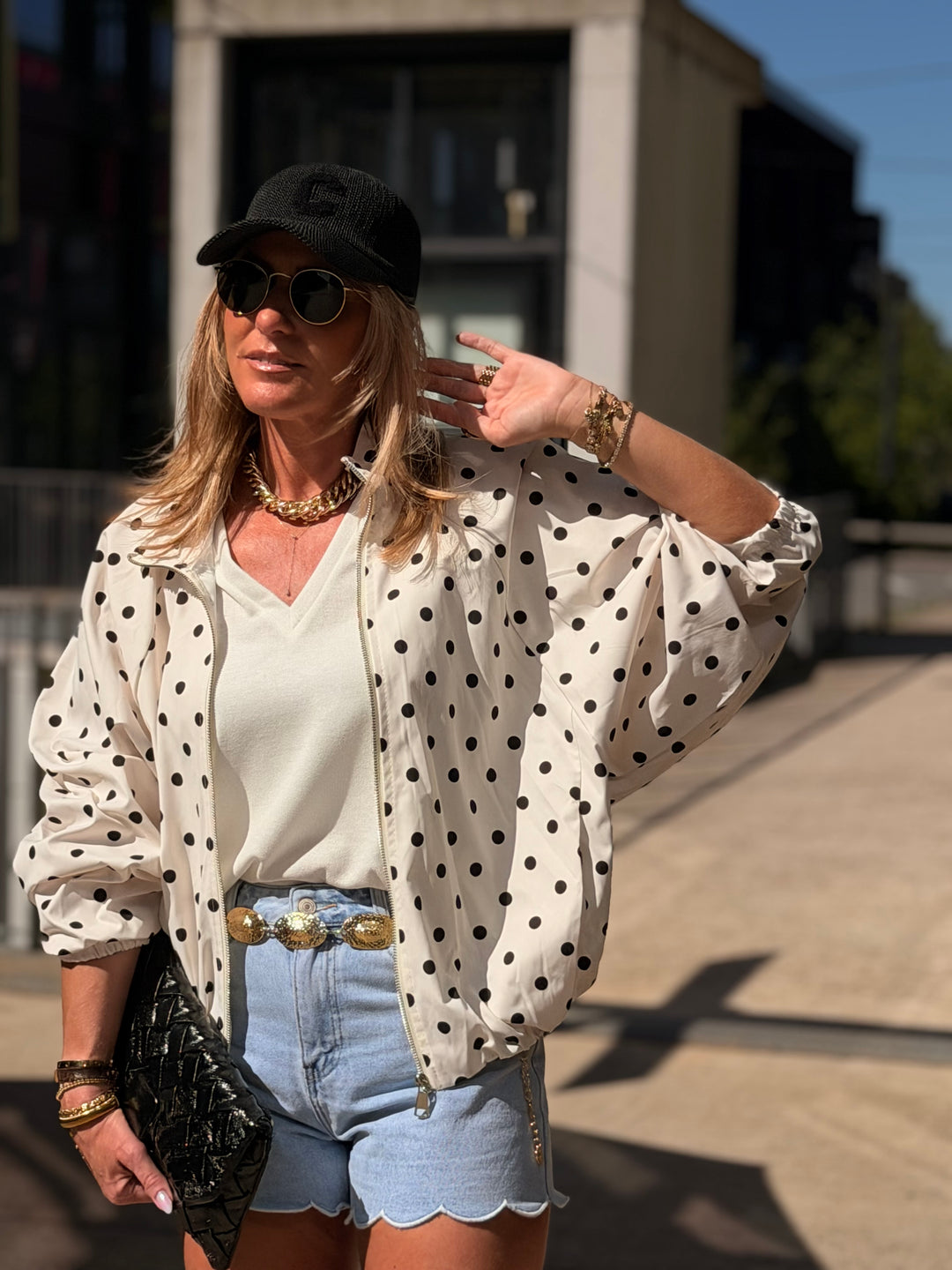 Bomber à pois