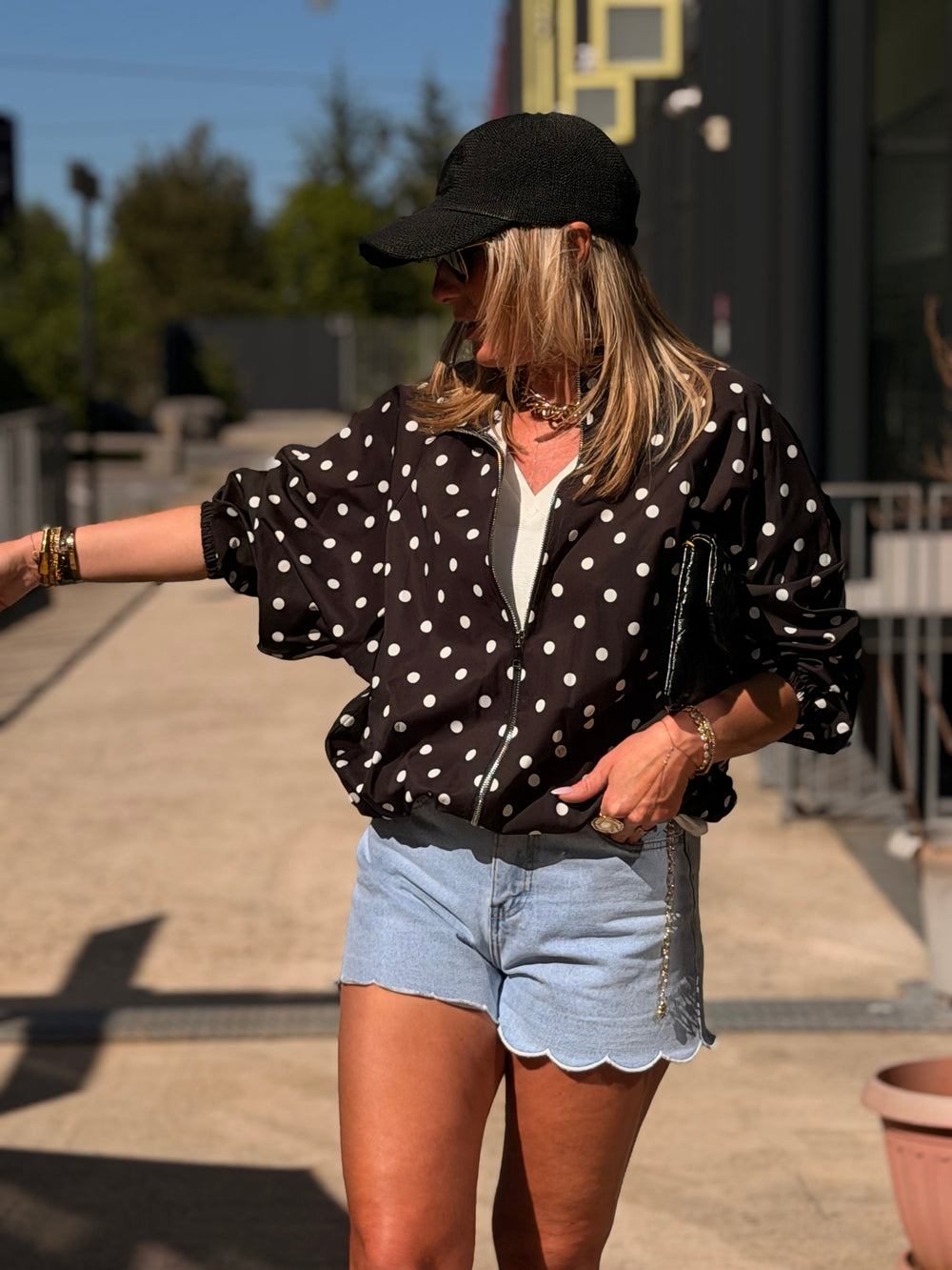 Bomber à pois