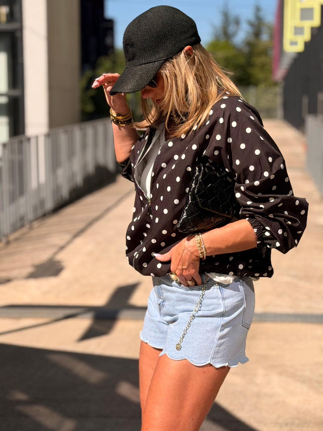Bomber à pois