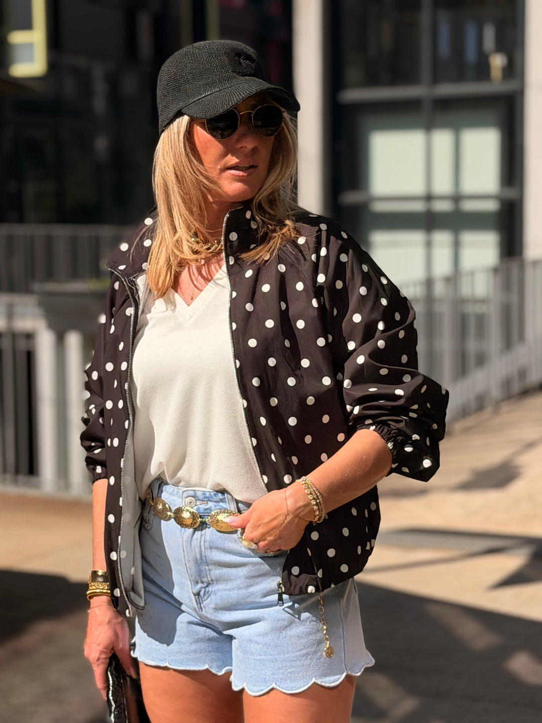 Bomber à pois