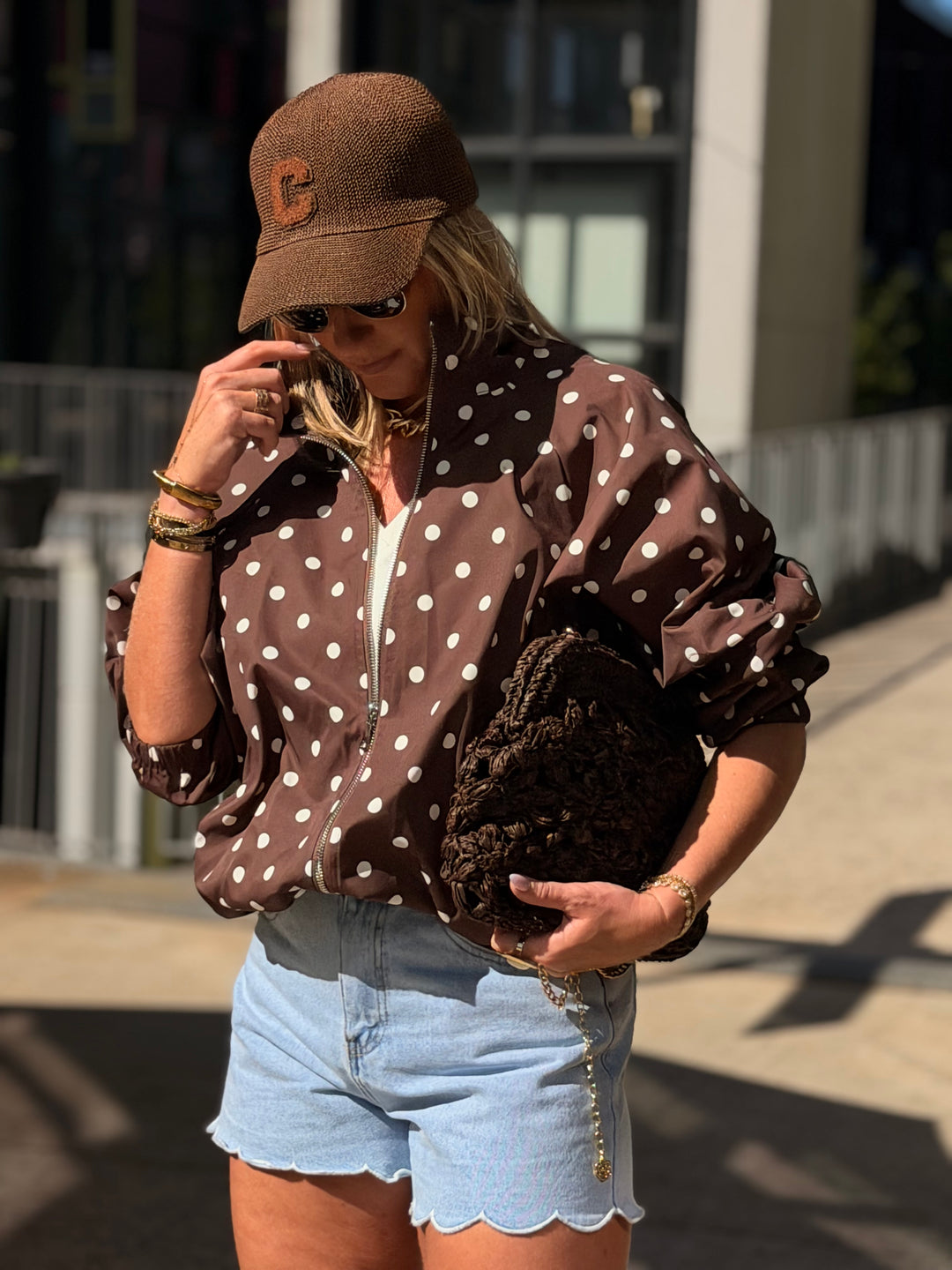 Bomber à pois