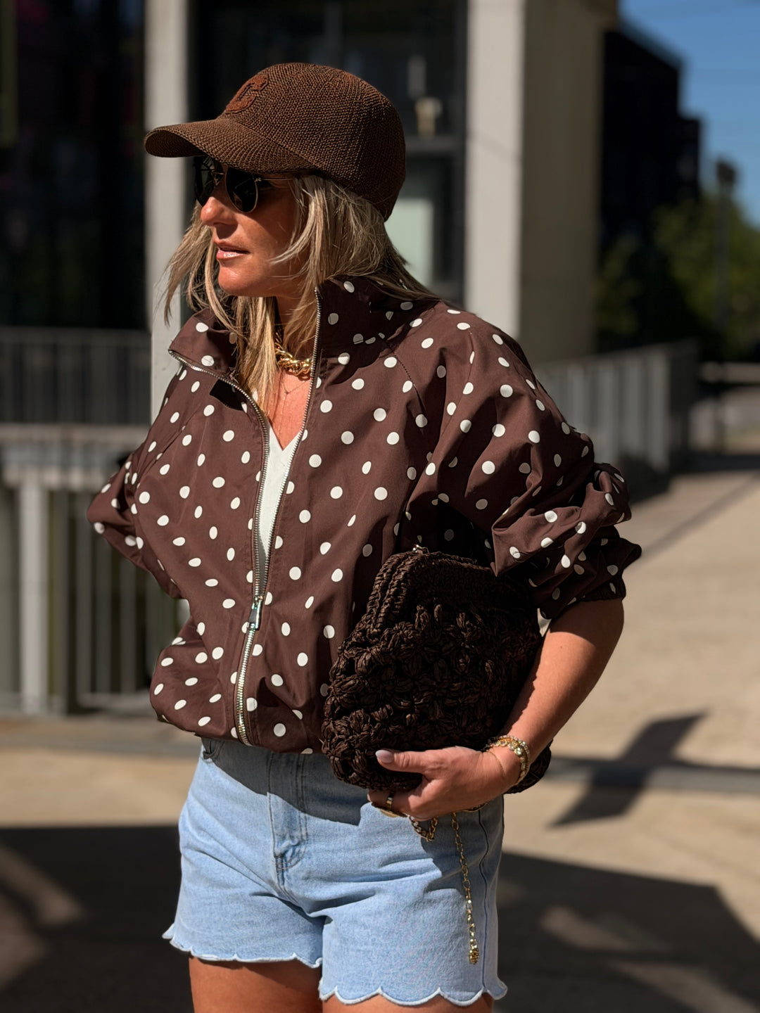 Bomber à pois
