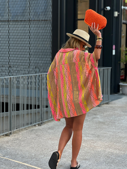 Chemise colorée motifs JUCE