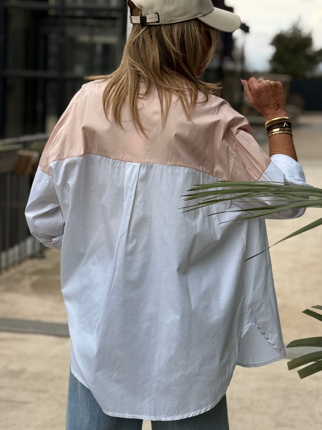 Chemise Bi-couleur rose