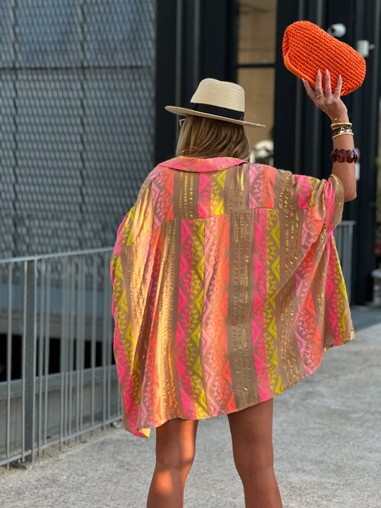 Chemise colorée motifs JUCE