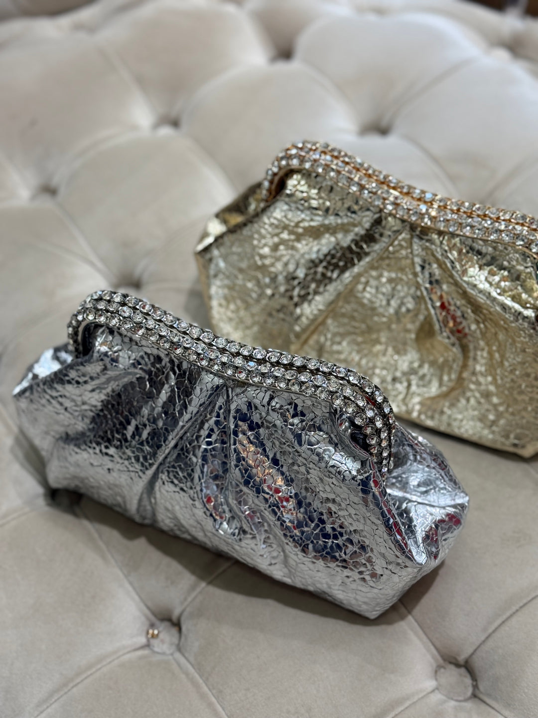 Pochette brillant strass