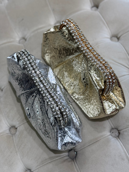 Pochette brillant strass