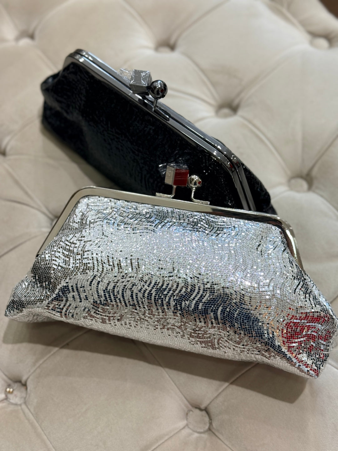 Pochette brillant clip