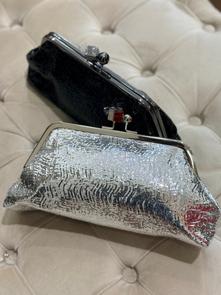 Pochette brillant clip