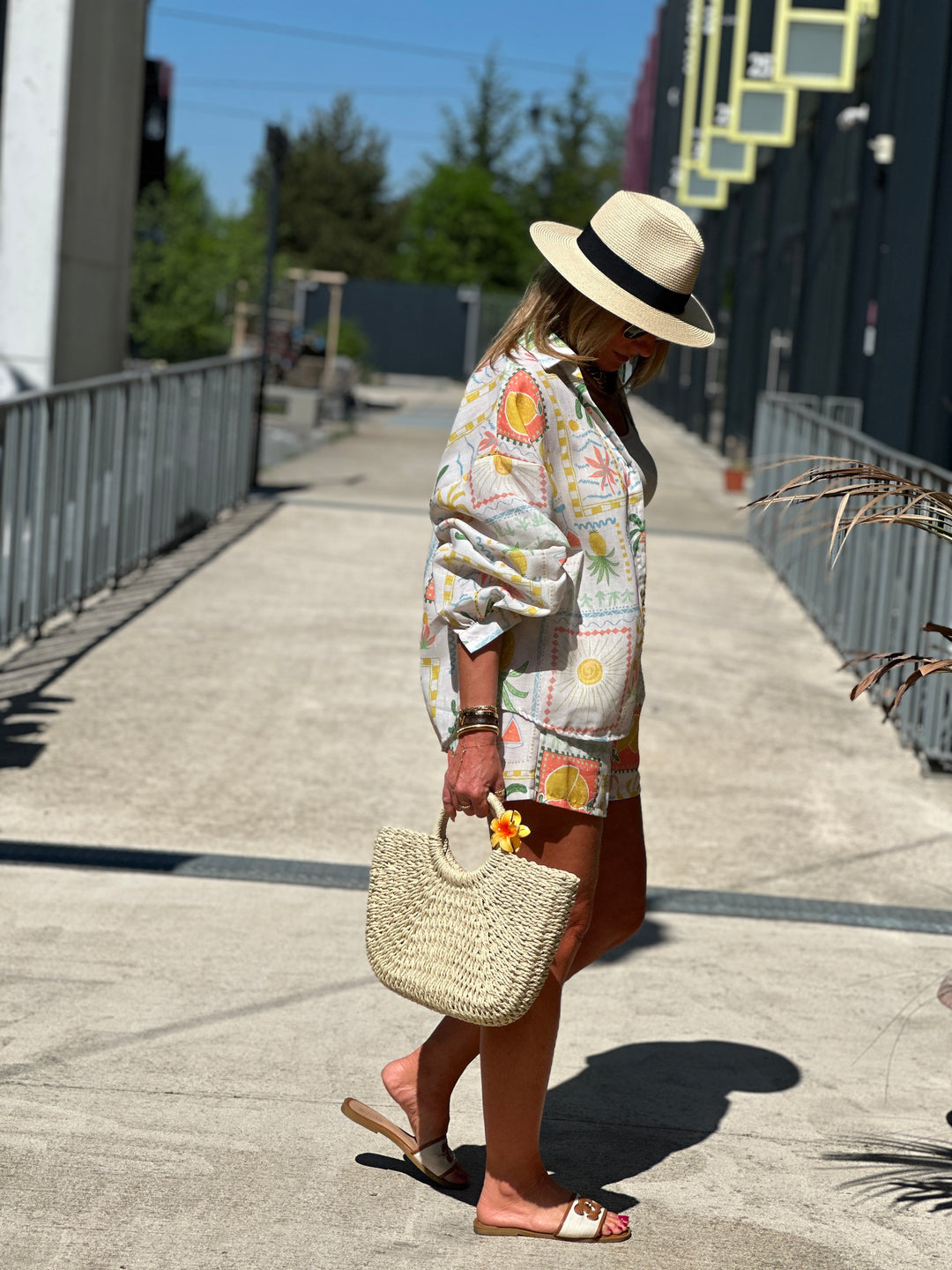 Ensemble effet lin fruits