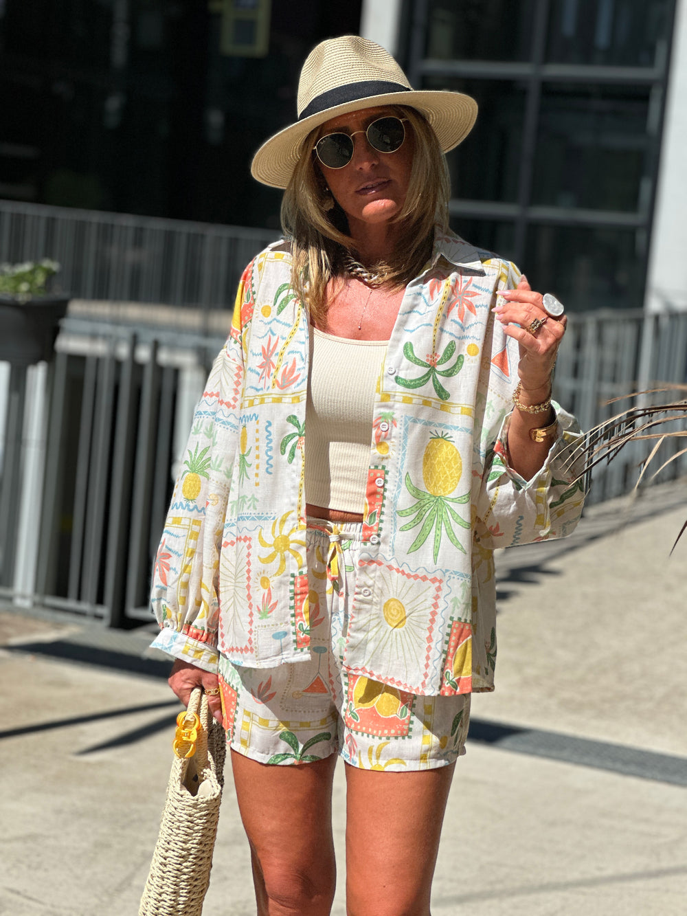 Ensemble effet lin fruits