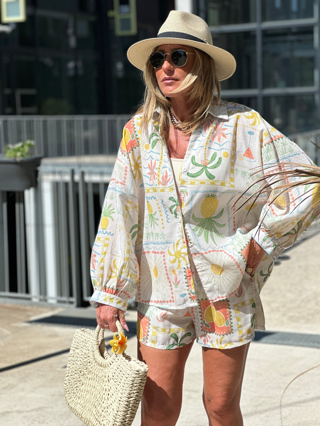 Ensemble effet lin fruits