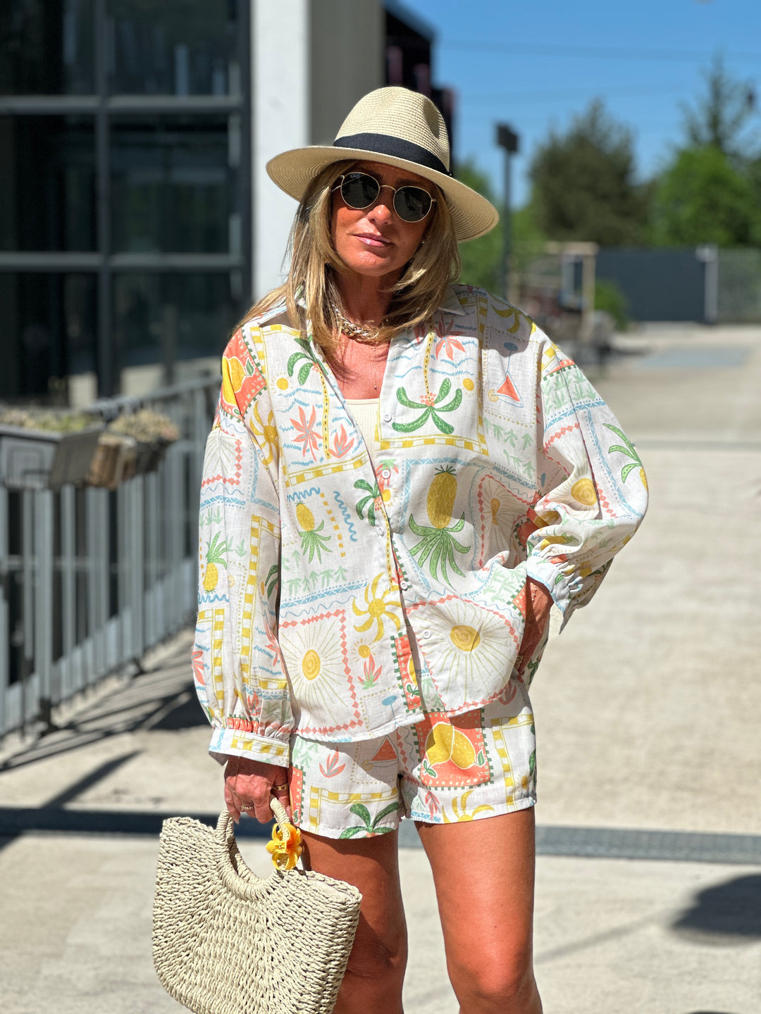 Ensemble effet lin fruits