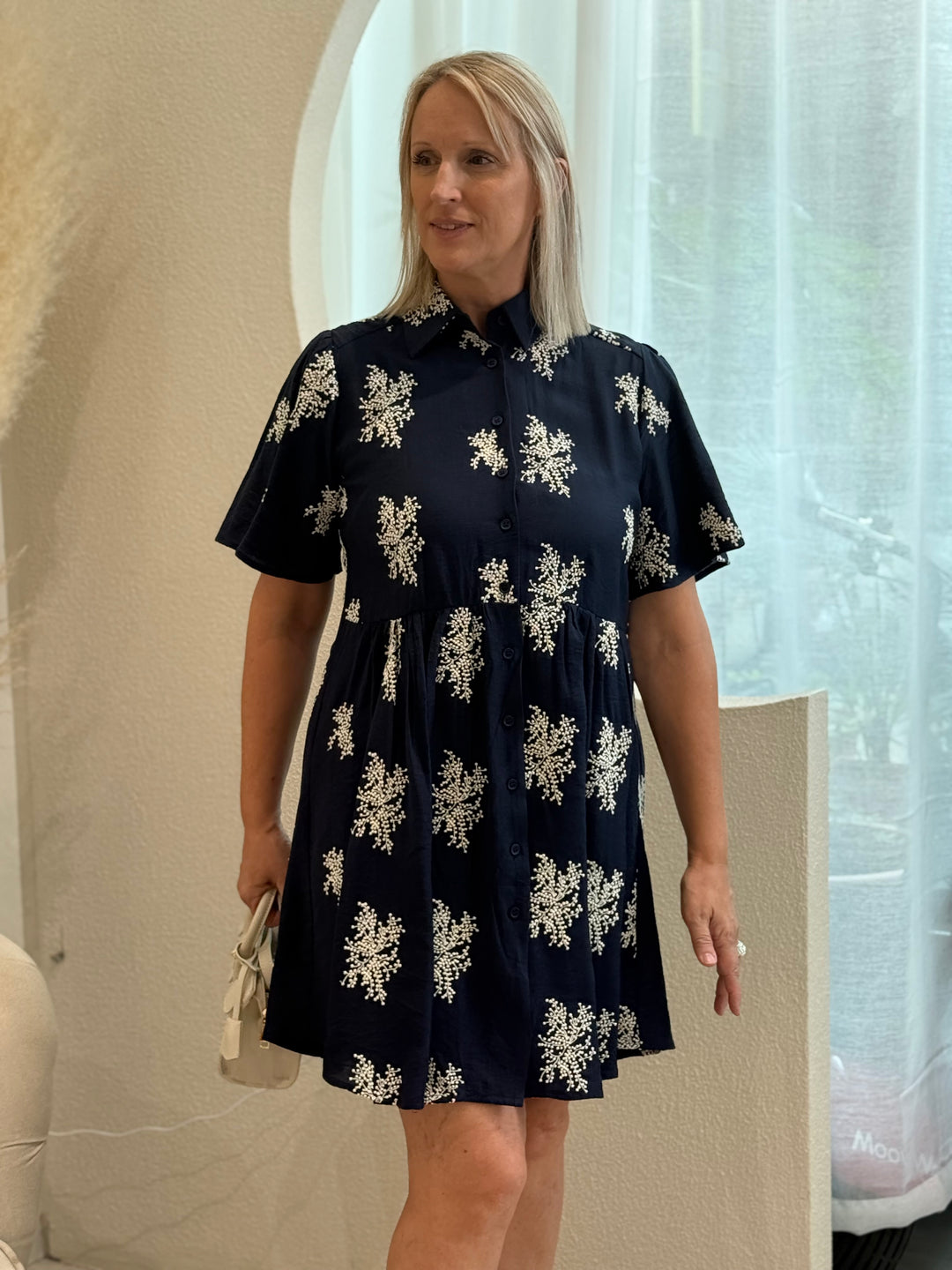 Robe courte bleu marine 333