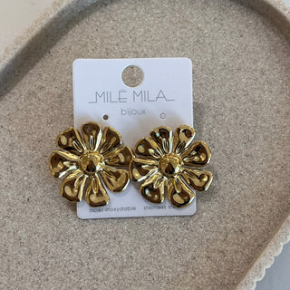 Boucles d’oreilles fleur