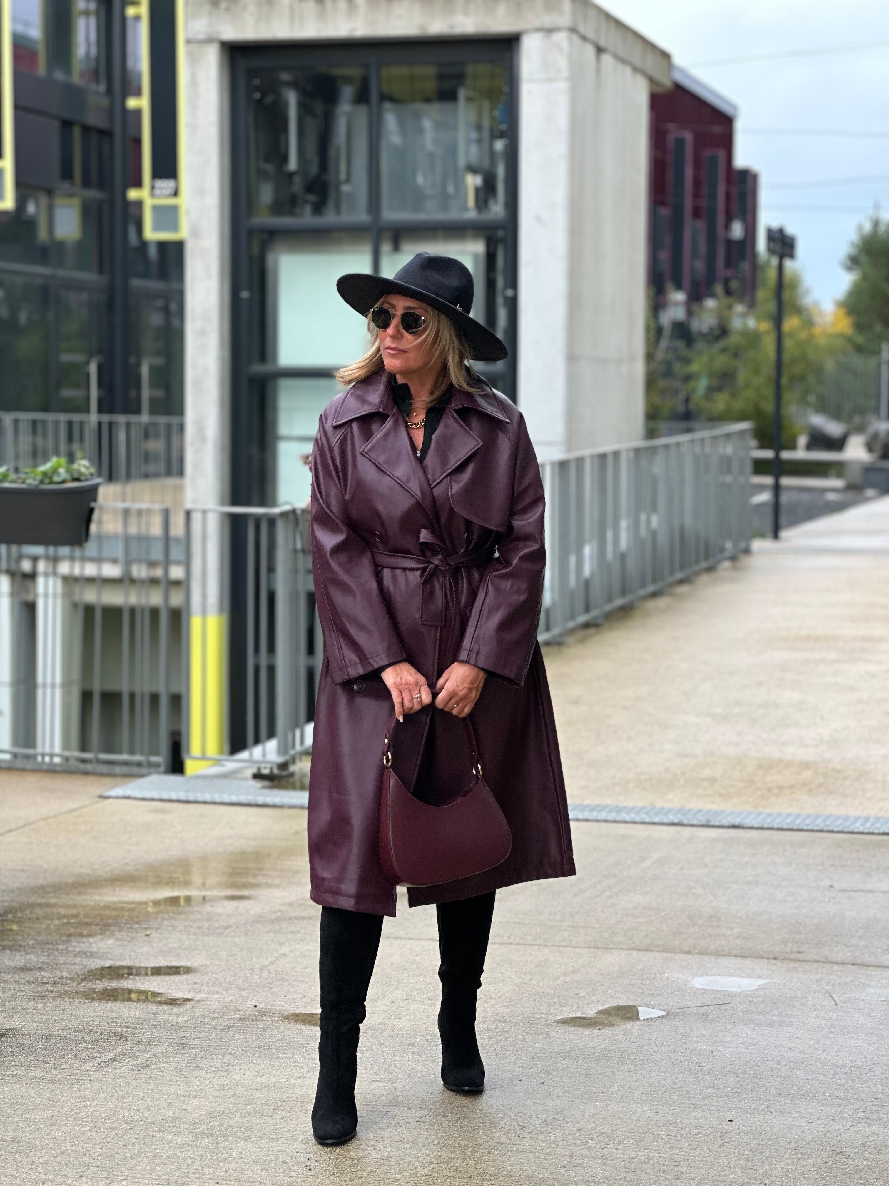 Trench femme bordeaux online