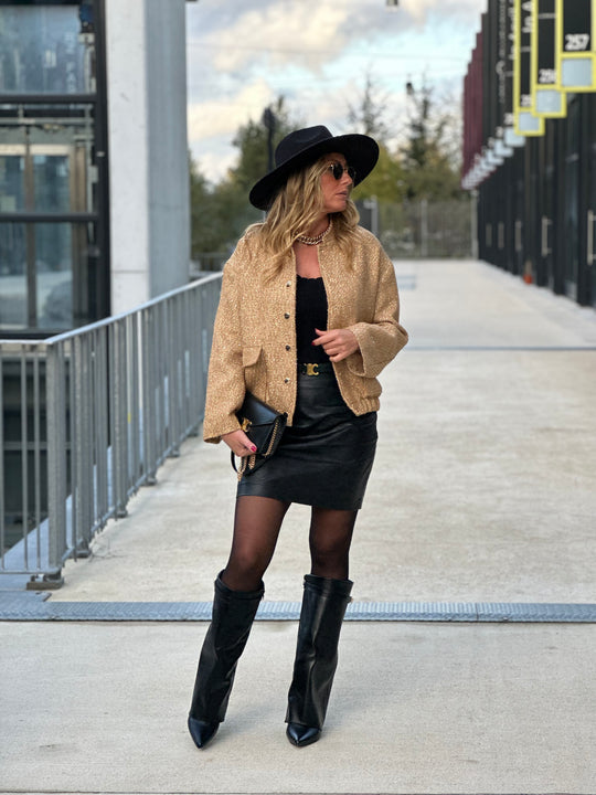 Veste  tweed Or 2449