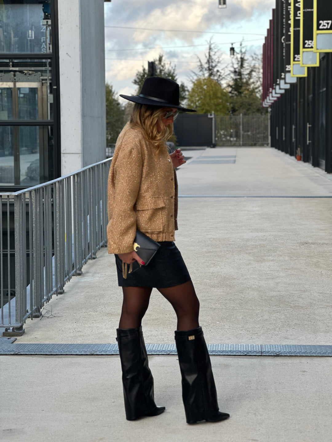Veste  tweed Or 2449