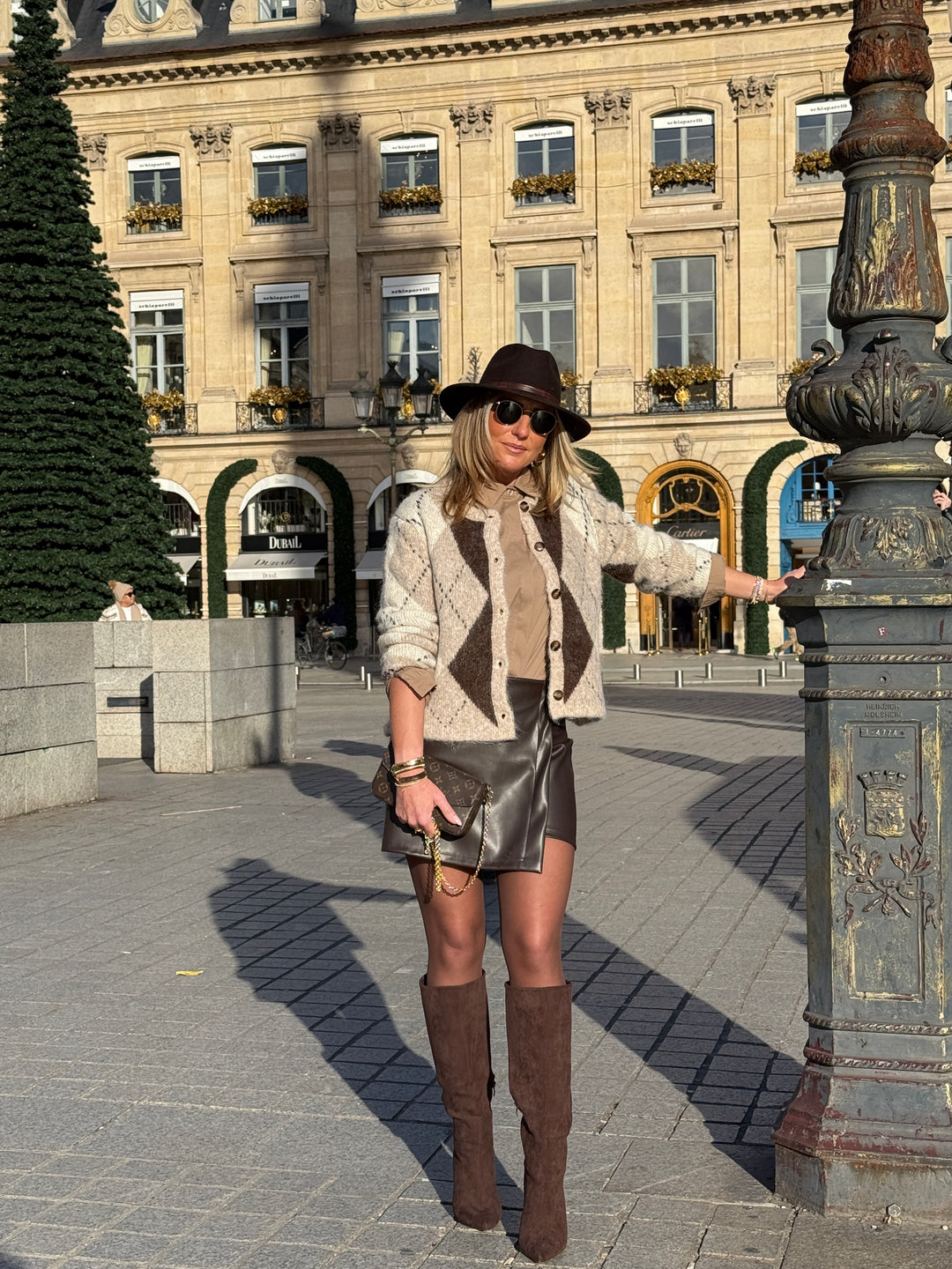 Jupe short simili choco 35020