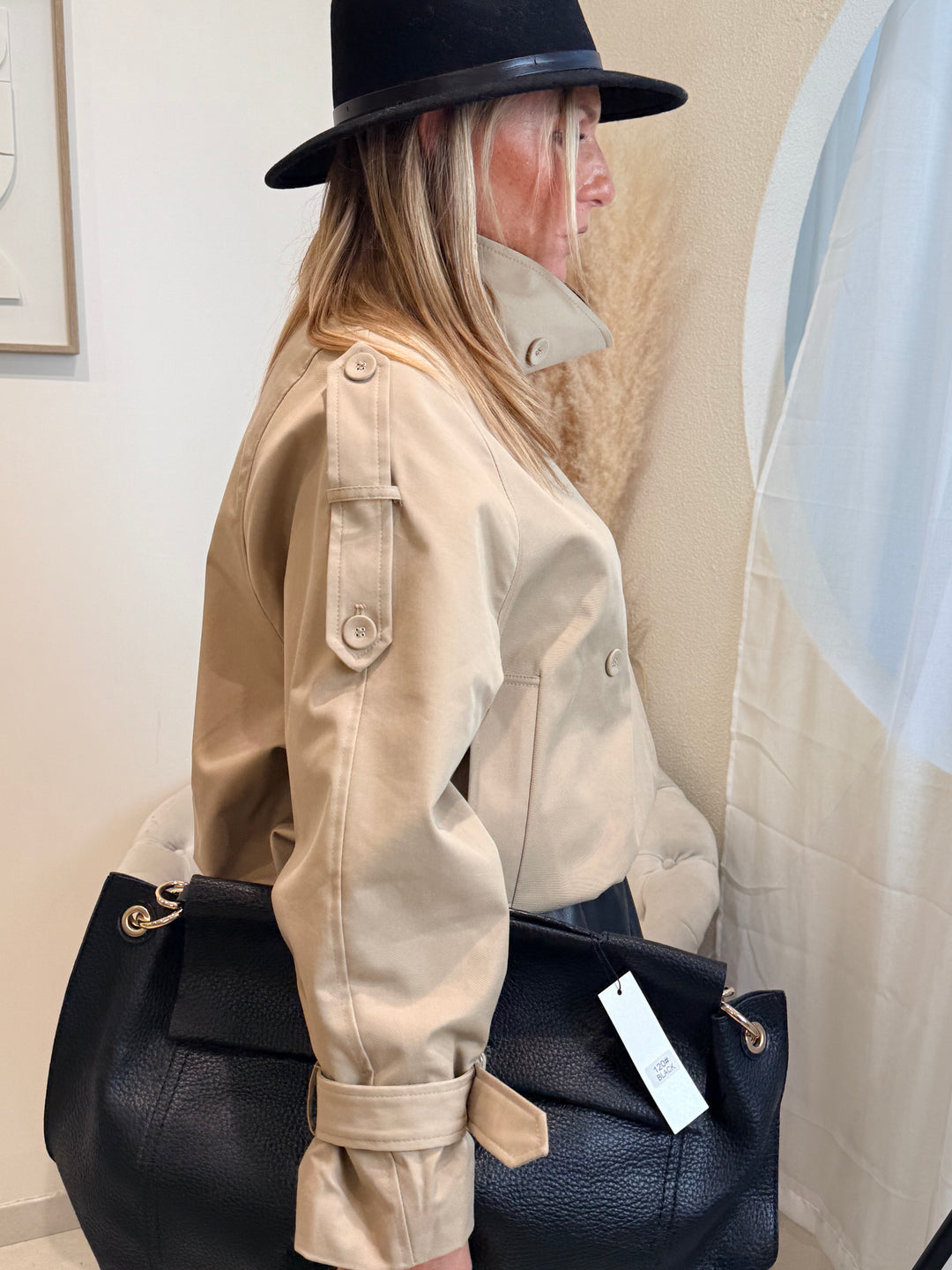 Veste trench Col montant 26099 beige