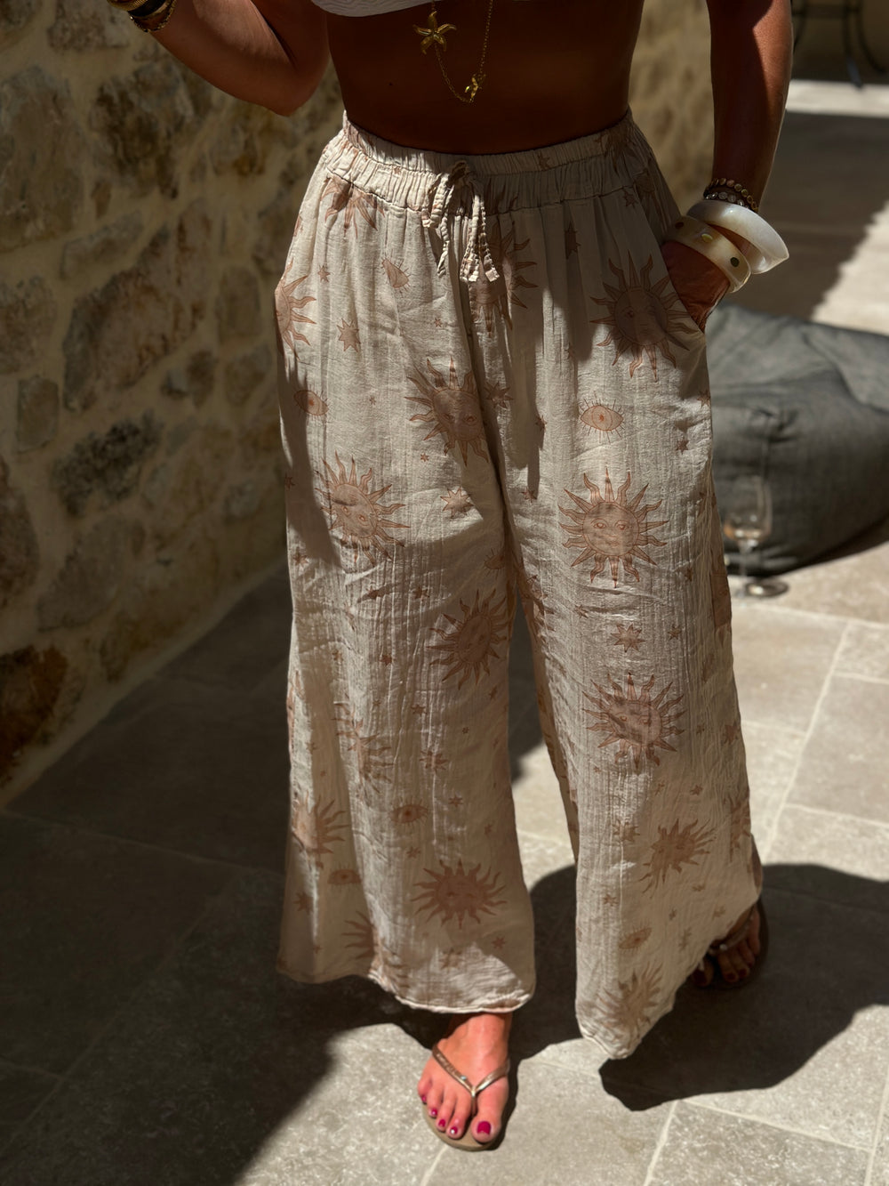 Pantalon soleil camel