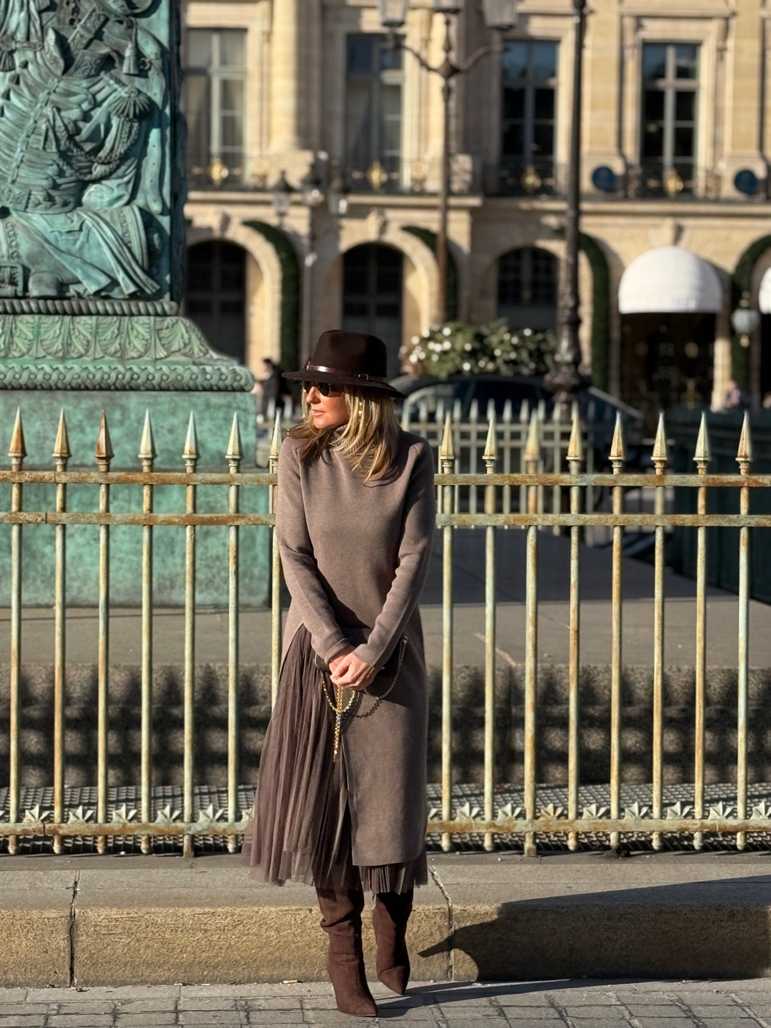 Pull Robe fente coté voile 2315