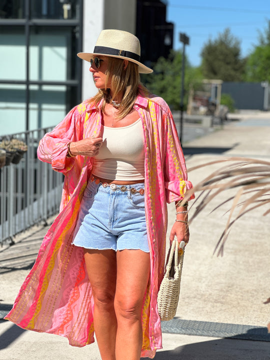 Robe JOLENE BIANCA Rose S/S25