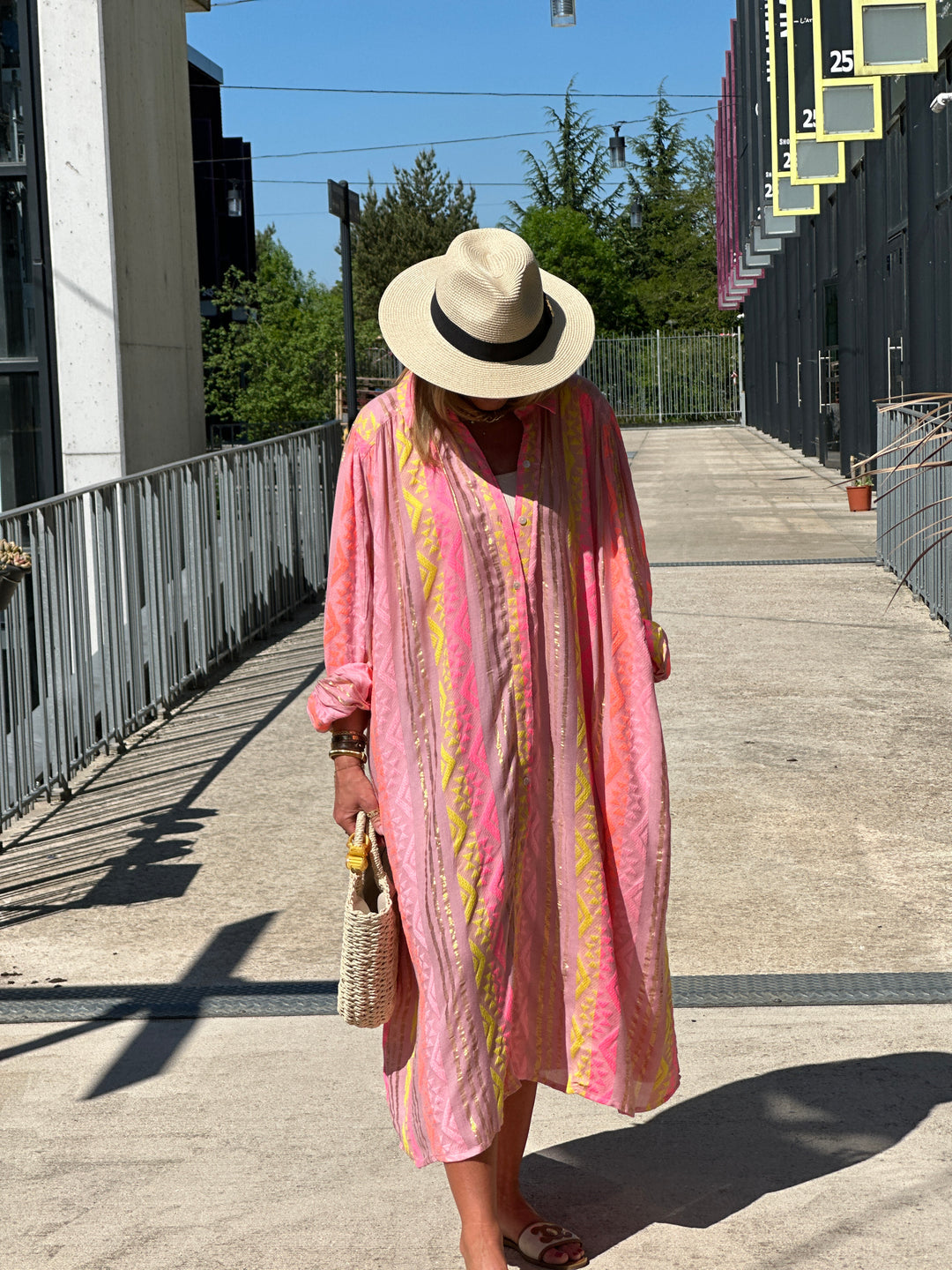 Robe JOLENE BIANCA Rose S/S25